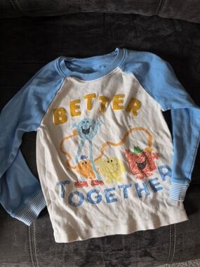 M & S Mr. Men Little Miss Toddler Size 4/5 'Better Together' Long Sleeve  Shirt